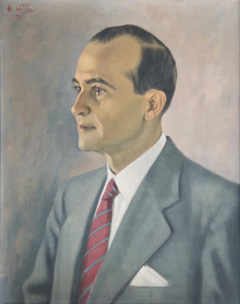 Retrato de Don Jorge Arango Carrasquilla de Eladio Vélez