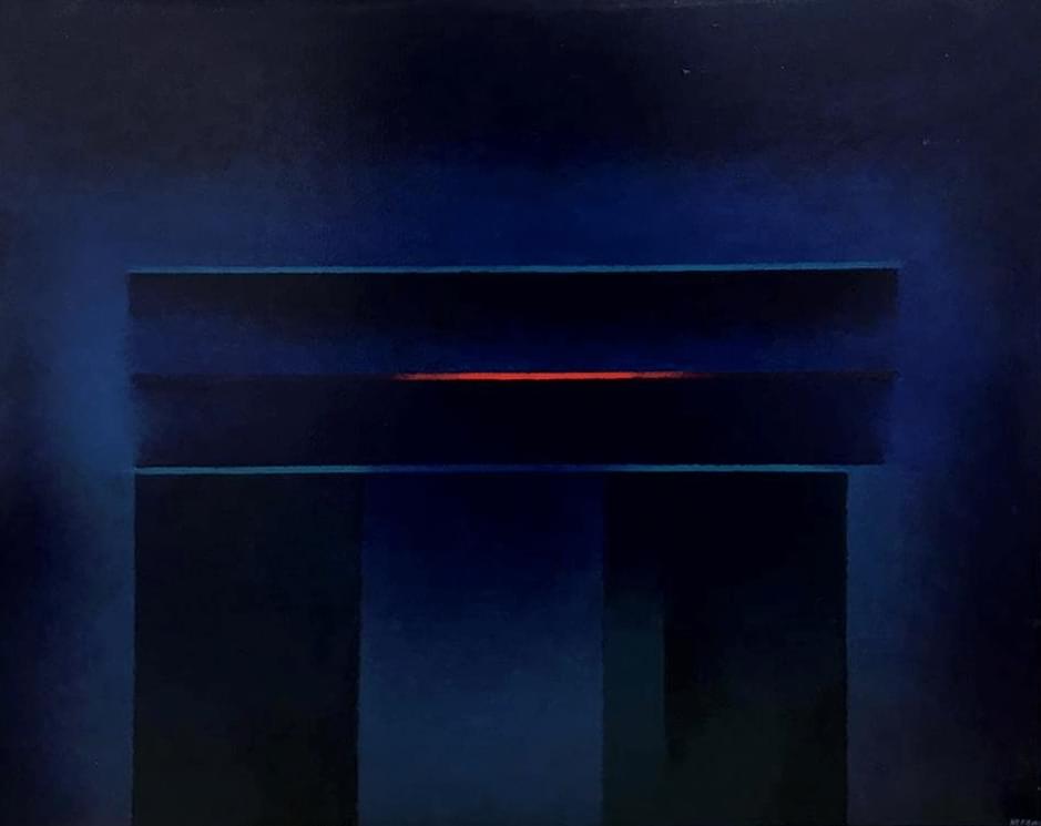 pintura La sombre de Dolmen de Alvaro Herrán