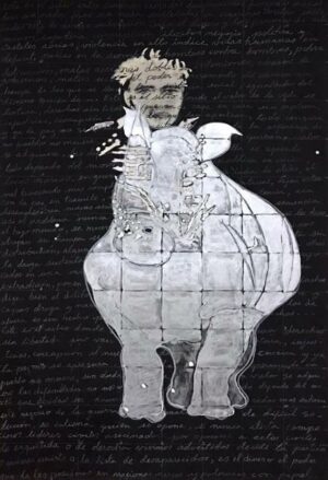 pintura Rinoceronte de Ana Patricia Palacios
