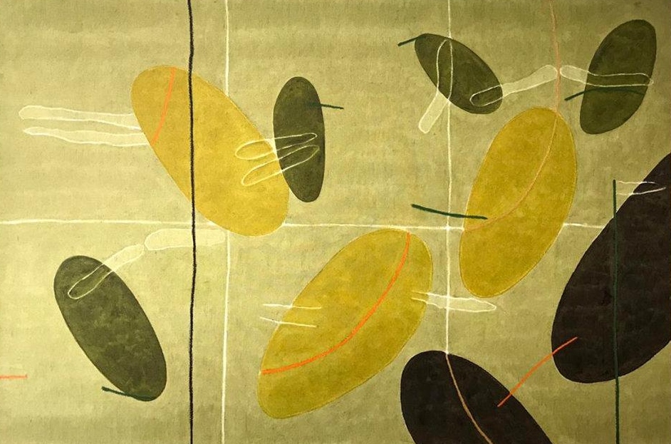 cuadro con hojas en distintos tonos de verde, Serie "Eterna primavera Nº67" de Mario Vélez