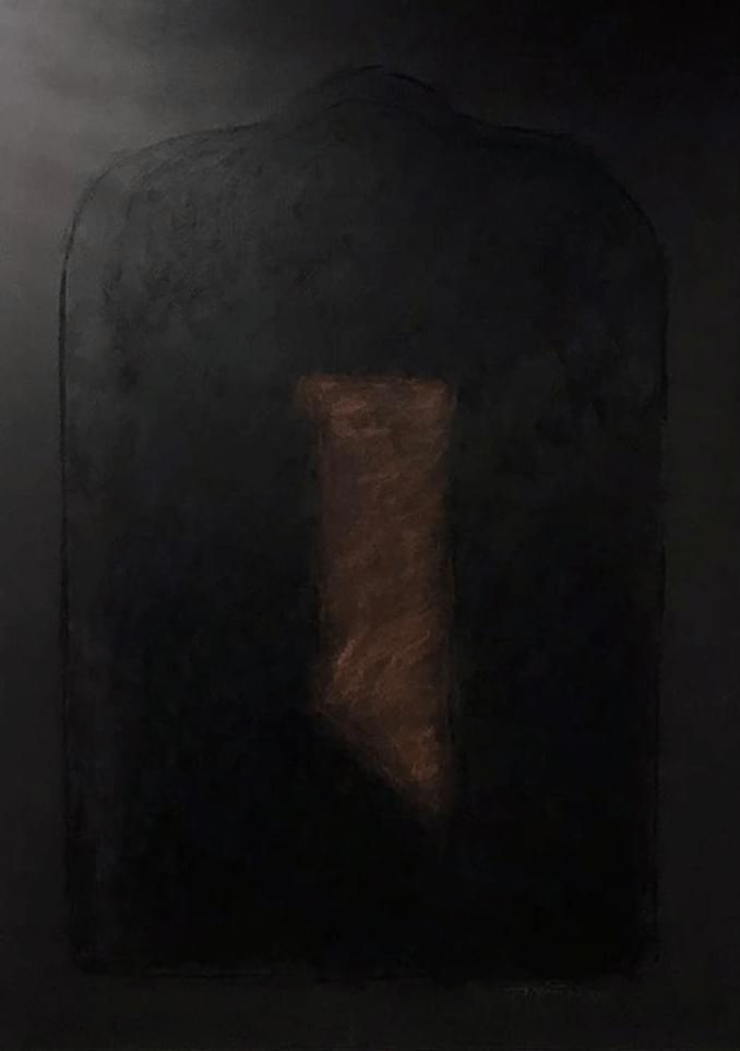 pintura Signo negro tenso de Manuel Hernández