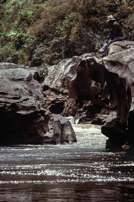 foto del río magdalena rodeado por rocas